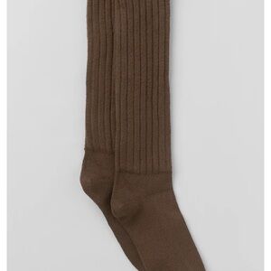 ALO Yoga Brown scrunch Socks